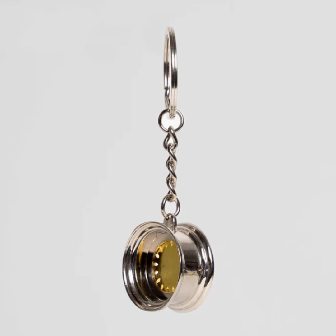 Gold Rim Keychain